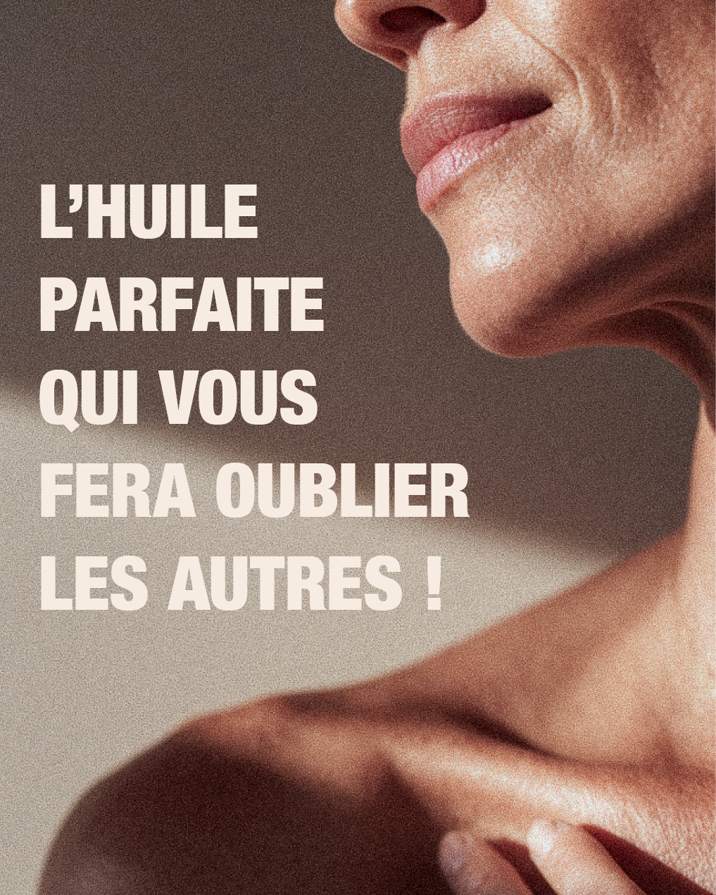 Huile soyeuse KART utilisée dans une routine de soin du corps