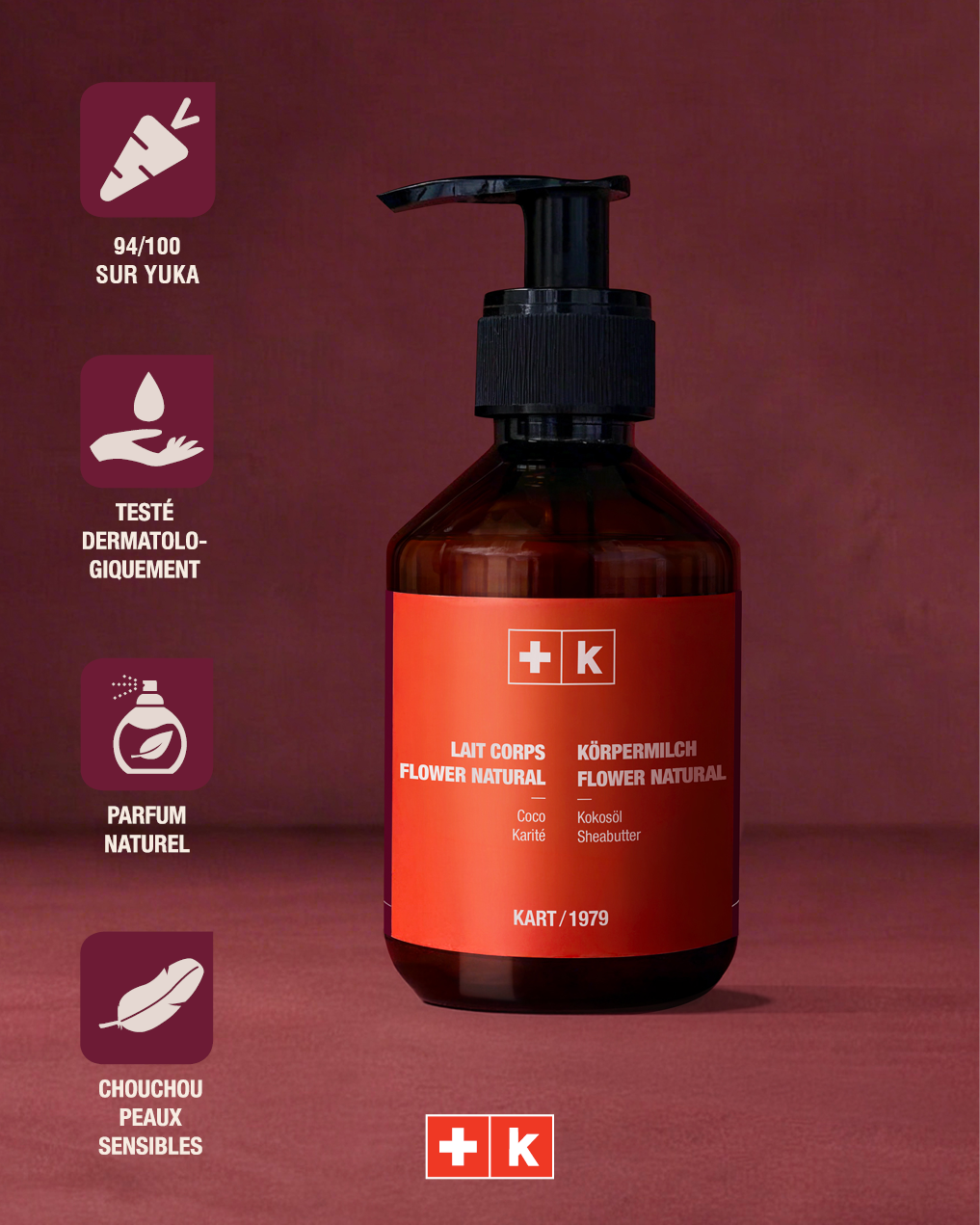 Packaging du lait pour le corps KART