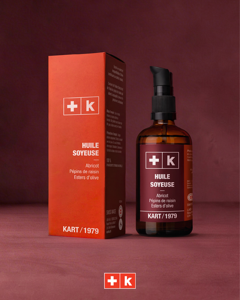 Packaging de l'huile soyeuse pour le corps KART